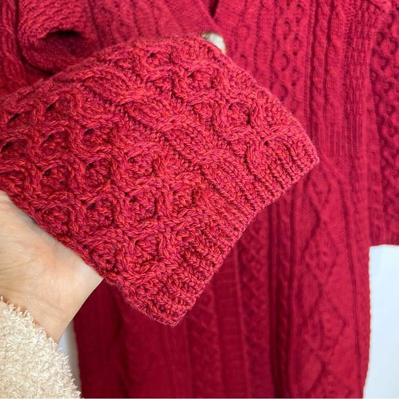 CARRAIG DONN 100% Ireland Merino Wool A-Line Cardigan. Size Large - Picture 7 of 11